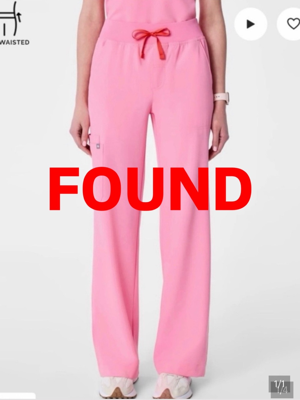 ISO FIGS SUNRISE PINK & FOREST GREEN SCRUB PANTS